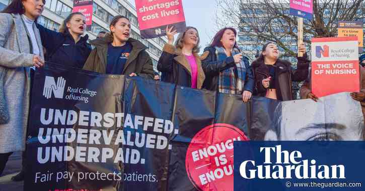 Ministers accused of being ‘on strike’ as action by nurses in England continues