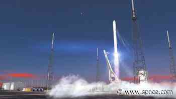 Relativity Space stacks 3D-printed rocket on launch pad ahead of 1st flight