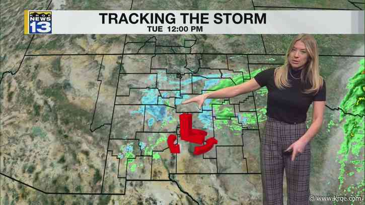 Snow and rain continues around New Mexico through the night