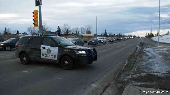 Senior dies after being hit while crossing Calgary road