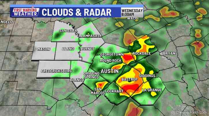 Morning rain and storms holding down temperatures