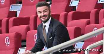 David Beckham strips off for ice bath dip at his Cotswolds home