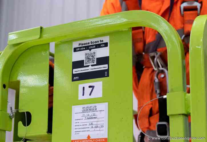 QR codes make hiring kit from AFI Rentals easier