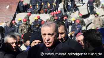 Erdbeben in der Türkei: Erdogan attackiert Opposition bei Besuch in Krisengebiet