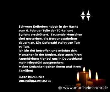 Mülheim trauert mit Türkei und Syrien