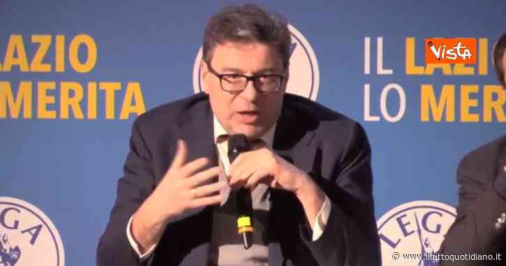 Canone Rai, Giorgetti: “Deve uscire dalla bolletta, per il prossimo anno bisognerà pensare a un altro strumento”