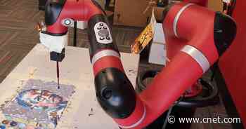 Meet Frida, the Robot That Paints AI-Driven Art in Real Life     - CNET