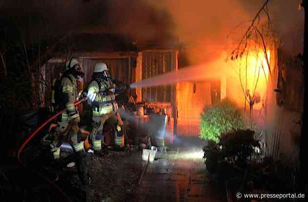 POL-HM: Brand einer Gartenhütte in Bad Münder