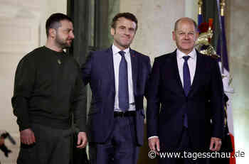 Liveblog: ++ Selenskyj in Paris eingetroffen ++