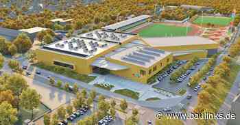 Olympisches Gold für ungarisches Sportzentrum - gehüllt in Planum-Fassaden von Domico in Perlgold