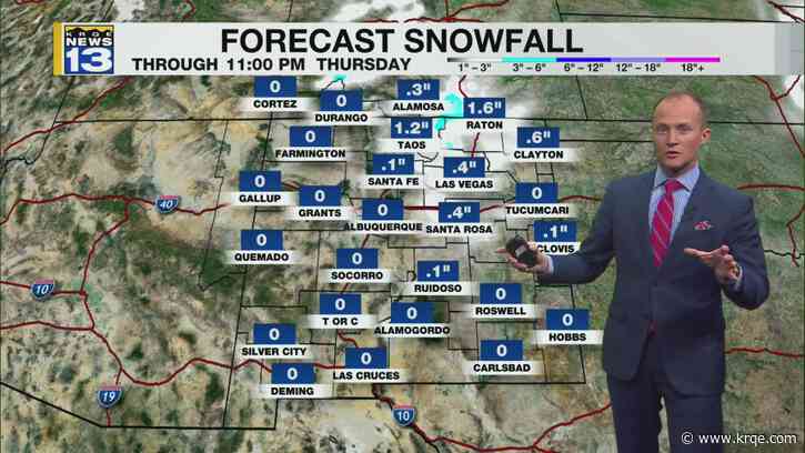 Cold front brings wind, snow, and colder temperatures Thursday