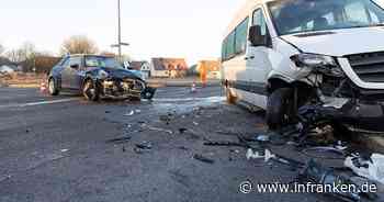 Rödental: Sprinter und Mini prallen an Kreuzung frontal zusammen - Vorfahrt missachtet