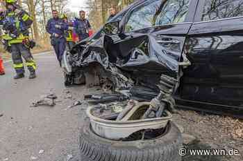 Schwerer Autounfall mit zwei Verletzten in Hiltrup