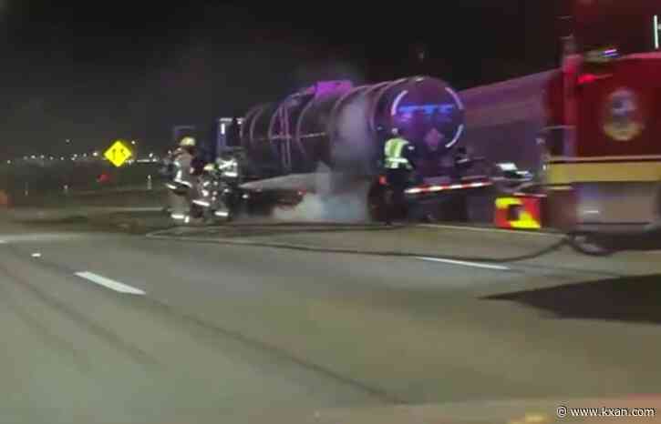 APD reopens 35 after 18-wheeler fire near William Cannon