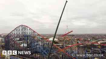 Blackpool Pleasure Beach's Big One fitted with new track