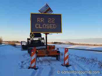 Parkland County RCMP hunting for stolen electronic message board