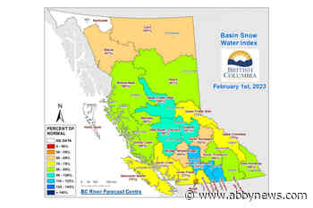 February snow measurements below normal for much of B.C.