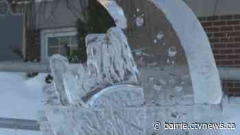 Huntsville is embracing winter with ice art