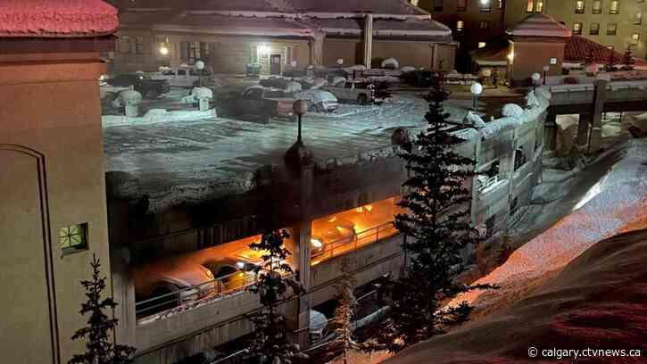 Fire in Fairmont Chateau Lake Louise parking garage destroys multiple vehicles