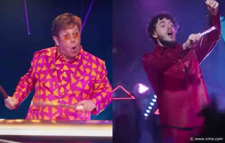 Watch Elton John beat Jack Harlow for ‘Triangle Player of the Year’ in Doritos Super Bowl ad
