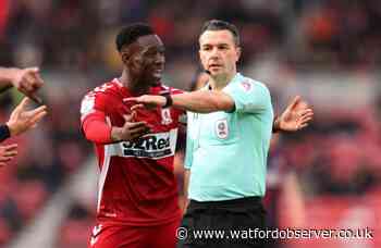 Referees for Watford's Championship games Vs Blackburn and Burnley