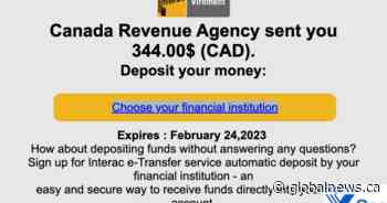 Sophisticated Canada Revenue Agency (CRA) scams circulating ahead of tax season