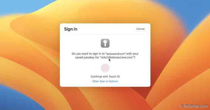 Passkey support coming to 1Password accounts this summer