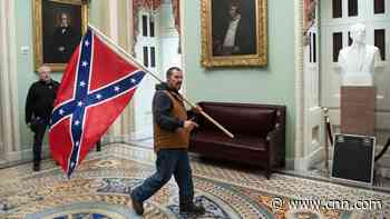 Man who used Confederate flag against officer on Jan. 6 sentenced to 3 years in prison
