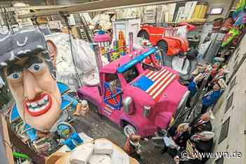 Niederländische Wagenbauer bereiten sich auf Rosenmontagszug vor