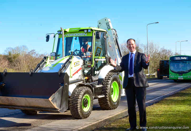 Hydrogen-powered backhoes approved to drive on roads