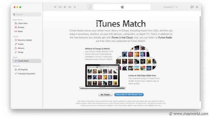 iTunes Match still exists and may be able to help you find lost music