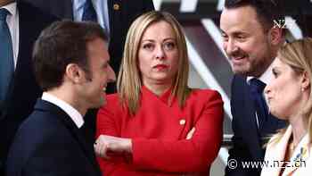 Keine Einladung ans Diner mit Selenski: Italien fühlt sich in die zweite Reihe versetzt