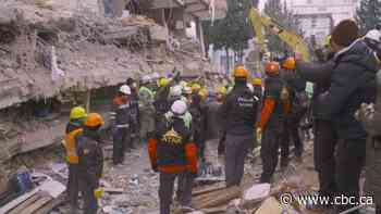 Watch the moment a woman is rescued from rubble in Turkey