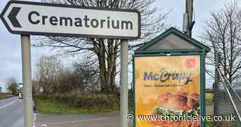 McDonald's to take down 'tasteless' McCrispy advert after it appears opposite crematorium