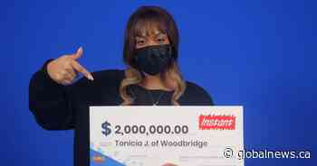 Ontario woman wins $2M on scratch ticket bought by her partner