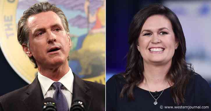 Gavin Newsom's Twitter Taunt Backfires After Democrat Defends Sarah Huckabee Sanders