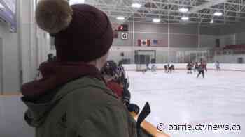 Young female hockey players compete in fun-filled Pink Cup for cancer awareness