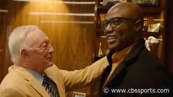 WATCH: Pro Football Hall of Fame Class of 2023 inductees get emotional surprise election news from NFL legends