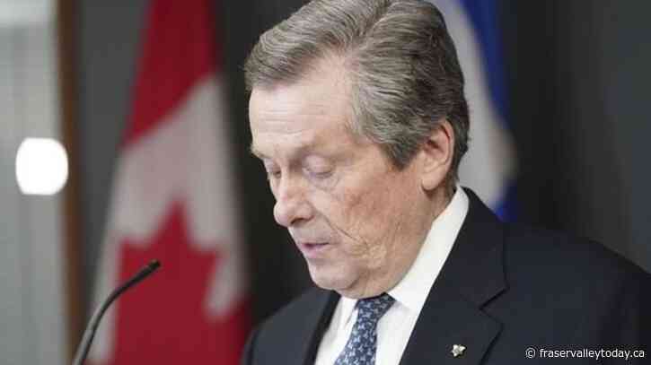 John Tory resigns as Toronto mayor over affair with staff member