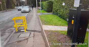 Yellow EV structure blocking North Somerset pavement will be 'removed ASAP'