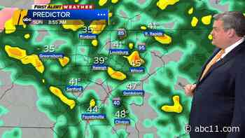 Rain and cold temperatures move in
