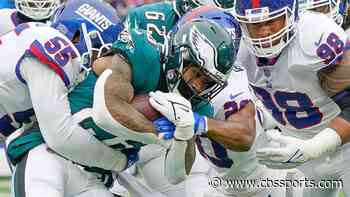 NFL player props, top Chiefs vs. Eagles picks, odds, Super Bowl 57 bets: Miles Sanders goes over 54.5 yards