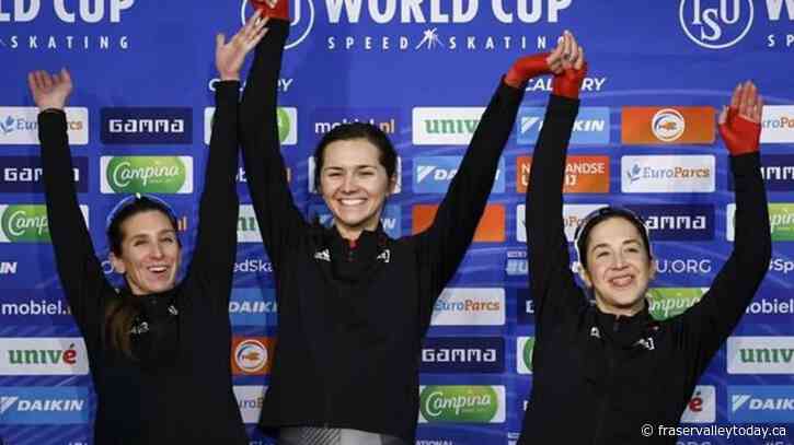 Canada’s speedskaters win World Cup gold in team pursuit