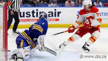 Flames overcome slow start with 2nd-period outburst, rout Sabres 7-2