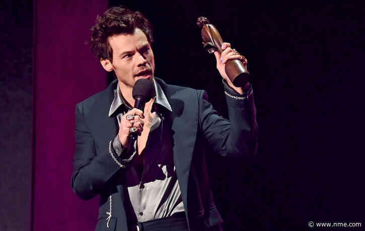 Harry Styles says he’s “aware of his privilege” at the BRITs 2023