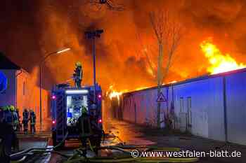 Flammenmeer: Großbrand in Rheda-Wiedenbrück