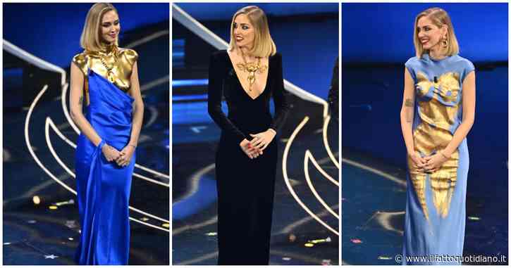 Sanremo 2023, il significato dei look di Chiara Ferragni: dalla collana a forma di utero all’abito con il corpetto con il seno nudo