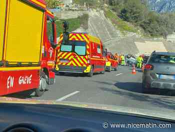 Véhicule en feu dans le Var, accident dans les Alpes-Maritimes... circulation très difficile sur l'A8 ce dimanche