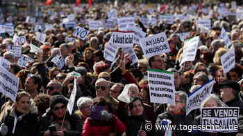 Demonstration für bessere Gesundheitsversorgung in Madrid