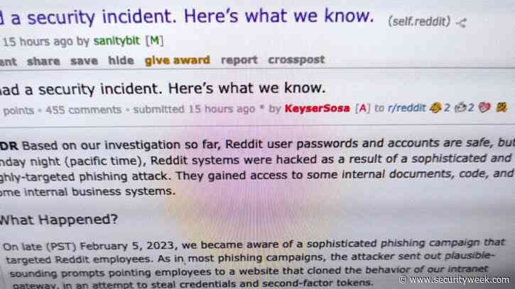 Documents, Code, Business Systems Accessed in Reddit Hack